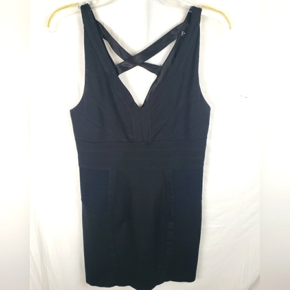 Express Black Bodycon Strappy Sleeveless Dress Sz M